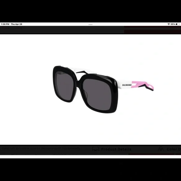 Balenziaga unisex glasses besutiful - Picture 2 of 2